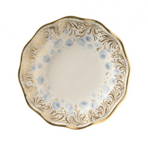 Royal Crown Derby Royal Peony Blue Bread Plate  - 6.25"
