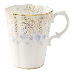 Royal Crown Derby Royal Peony Blue Beaker / Mug