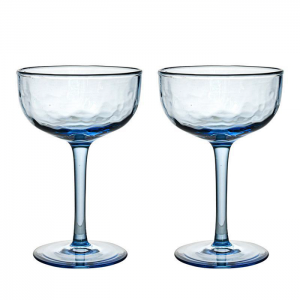 Juliska Puro Chambray Cocktail Coupe Set/2 - Chambray