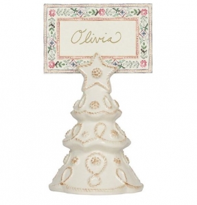 Juliska Berry & Thread North Pole Tree Place Card Holder - Set/4