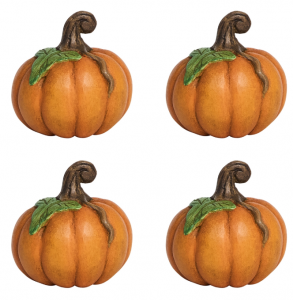 Juliska Forest Walk Pumpkin Place Card Holder - Set 4