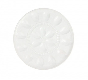 Vietri Pietra Serena Deviled Egg Tray - 13"