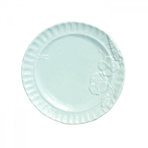 Vietri Pietra Fiori Aqua Salad Plate - Set 4
