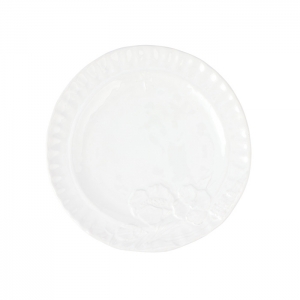 Vietri Pietra Fiori White Salad Plate - Set 4