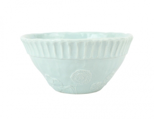 Vietri Pietra Fiori Aqua Serving Bowl - 8.25"