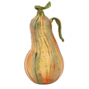 Vietri Pumpkins Amber Glass Gourd