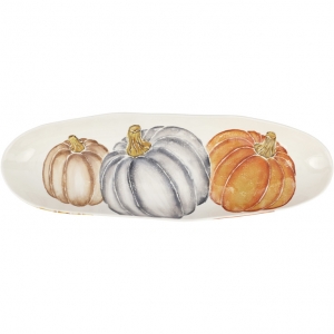 Vietri Pumpkins Narrow - 23.5"  Oval Platter -