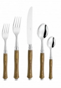 Capdeco Pluton Natural Wood Capdeco Pluton Natural Wood 5 Piece Place Setting
