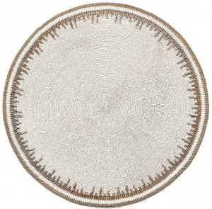 Kim Seybert Enamor Placemat White & Gold - Set 4
