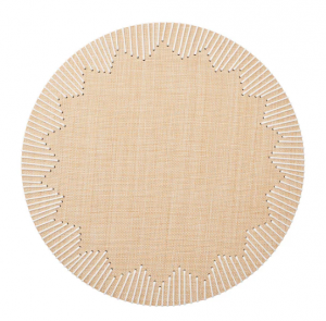 Kim Seybert Dream Weaver Natural / White Placemat - Set 4