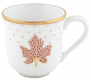 Herend Fall Mug - Maple Leaf