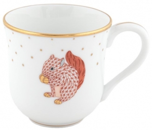 Herend Fall Mug - Squirrel