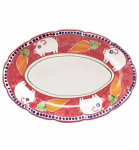 Vietri Campagna Porco Oval Platter