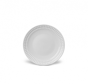 L'Objet Perlee White Dessert Plate