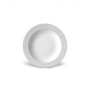 L'Objet Perlee White Soup Plate