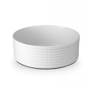 L'Objet Perlee White Deep Bowl - Large