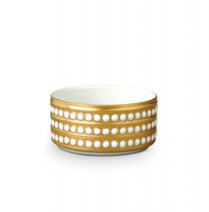 L'Objet Perlee Gold Deep Bowl - Small