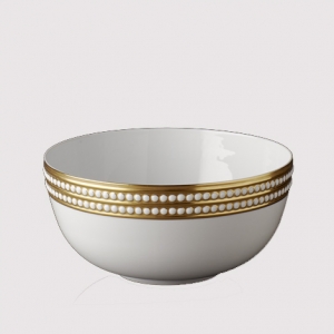 L'Objet Perlee Gold Serving Bowl