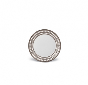 L'Objet Perlee Platinum Bread + Butter Plate