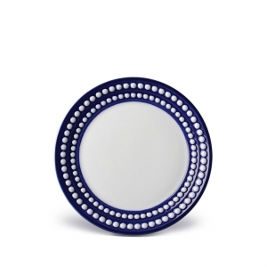 L'Objet Perlee Bleu Bread + Butter Plate
