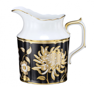 Royal Crown Derby Primrose Cream Jug / Black