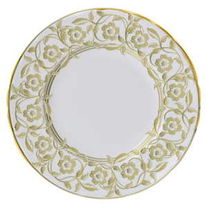 Royal Crown Derby Primrose Bread & Butter Plate  / White - 6"