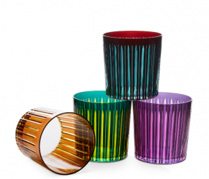 L'Objet Prism Assorted Double Old Fashioned Glasses - Set 4