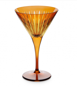 L'Objet Prism Amber Martini Glasses - Set 4