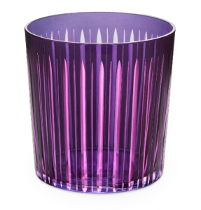 L'Objet Prism Purple Double Old Fashioned Glasses  - Set 4