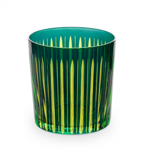 L'Objet Prism Green Double Old Fashioned Glasses - Set 4
