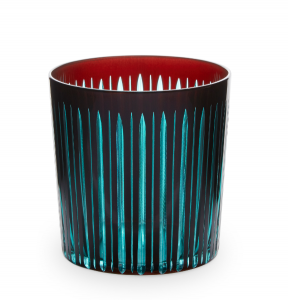 L'Objet Prism Bordeaux Double Old Fashioned Glasses  - Set 4