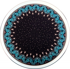 Philippe Deshoulieres Dhara Peacock Round Cake Platter