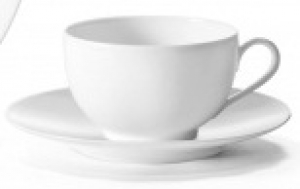 Envie Blanc Tea Cup and Saucer