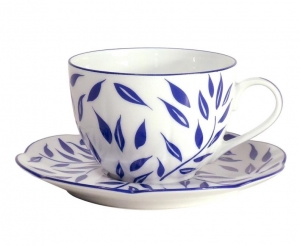Royal Limoges Olivier Blue Tea Cup - 6.75 oz.