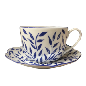 Royal Limoges Olivier Blue Breakfast Cup (only) - 10 oz.