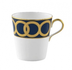 Royal Crown Derby Riviera Dream - Navy Blue Beaker / Mug - 10 oz.
