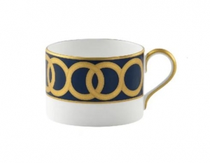 Royal Crown Derby Riviera Dream - Navy Blue Tea Cup - 9 oz.