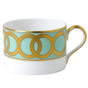 Royal Crown Derby Riviera Dream - Mint Green Tea Cup - 9 oz.