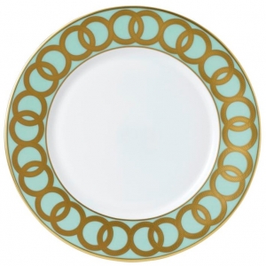 Royal Crown Derby Riviera Dream - Mint Green Dinner Plate - 10.7"