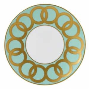 Royal Crown Derby Riviera Dream - Mint Green Salad / Dessert Plate -8.2"