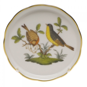 Herend Rothschild Bird Coaster - Motif 07 4"D