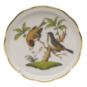 Herend Rothschild Bird Coaster - Motif 12 4"D
