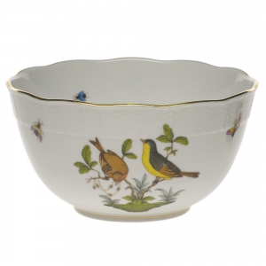 Herend Rothschild Bird Round Bowl(3.5 Pt) 7.5"D