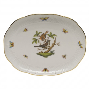 Herend Rothschild Bird Tray10.5"L X 8"W