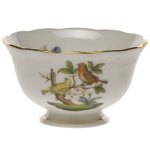 Herend Rothschild Bird Open Sugar Bowl3"D 1.5"H