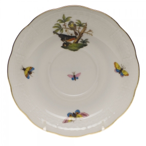 Herend Rothschild Bird Tea Saucer - Motif 02 6"D