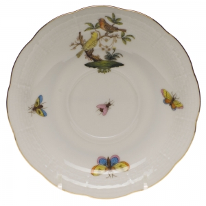 Herend Rothschild Bird Tea Saucer - Motif 06 6"D