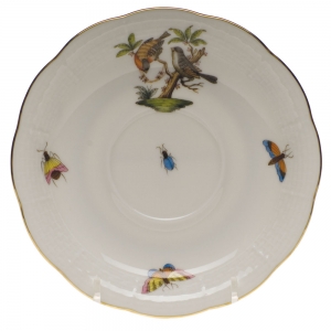 Herend Rothschild Bird Tea Saucer - Motif 12 6"D
