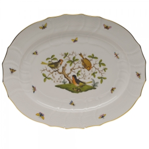 Herend Rothschild Bird Turkey Platter - 18" 18"L X 14.5"W