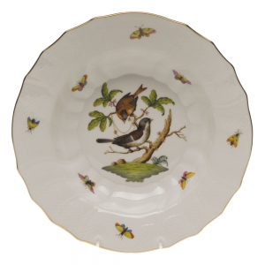 Herend Rothschild Bird Rim Soup - Motif 04 9.5"D